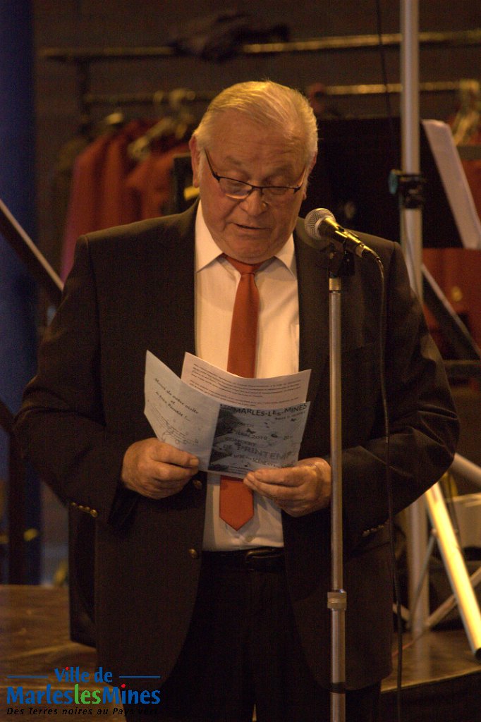 Concert de Printemps 2018 - Monsieur POHIER, Président de l'harmonie municipale